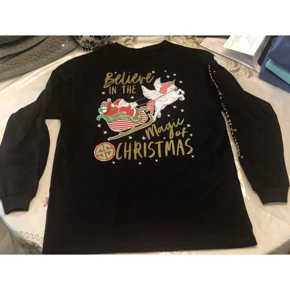 Simply Southern Long Sleeve Youth L "Believe in the Magic of Christmas" NWT